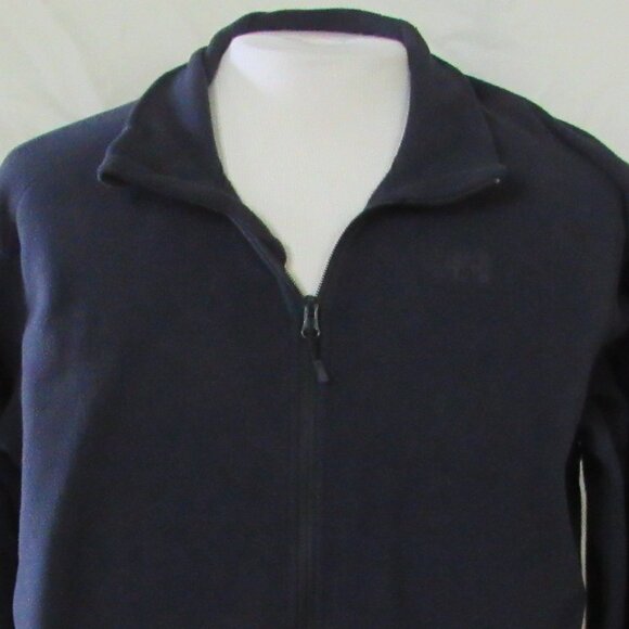 Helli Hansen Dark Blue Full-Zip Fleece Size XL 100% Recycled Material EUC - Picture 1 of 13